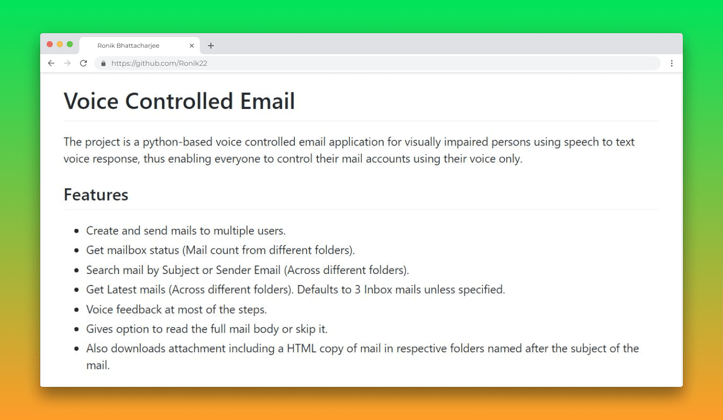 Voice Email For Visually Impaired